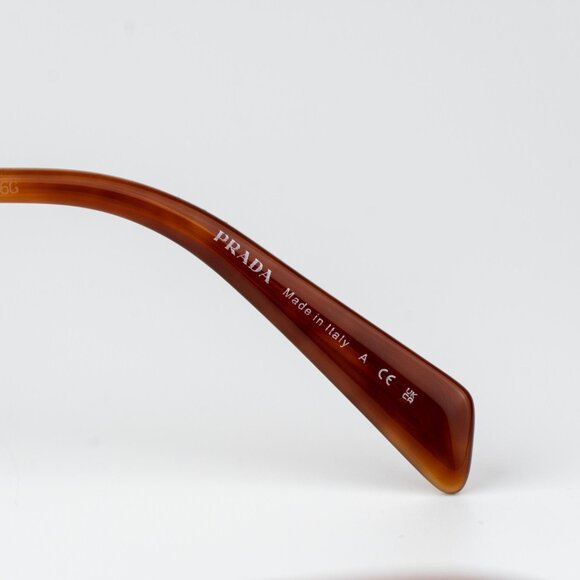 Prada Women Eyeglasses Gold Rectangle PRB50V 5AK1O1 NEW AUTHENTIC - Picture 8 of 10